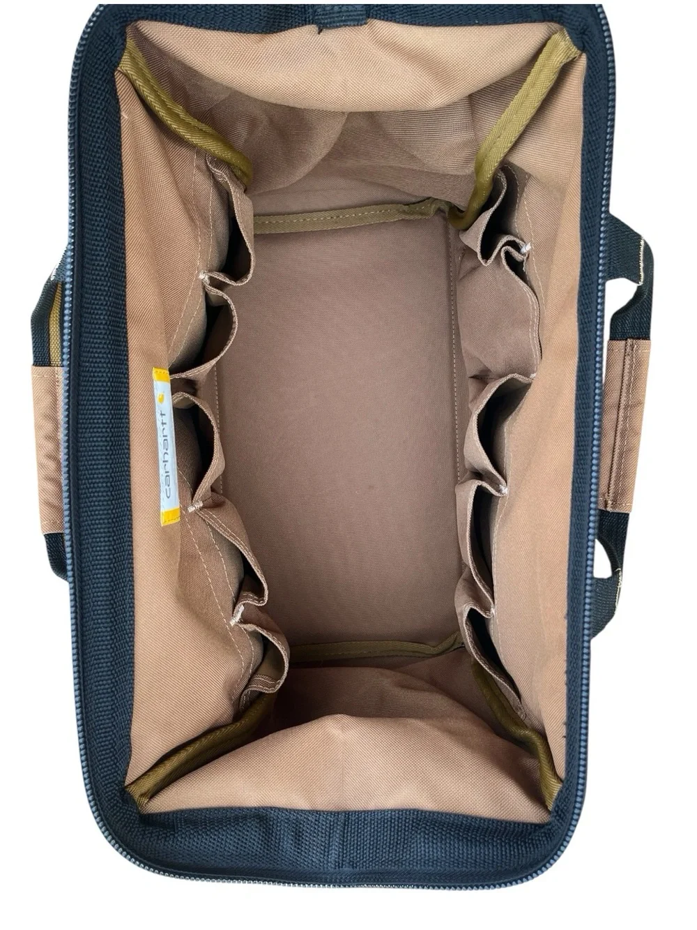 CARHARTT 14” Utility Tool Bag Brown 26 Pocket Heavy Duty Water Resistant Tote